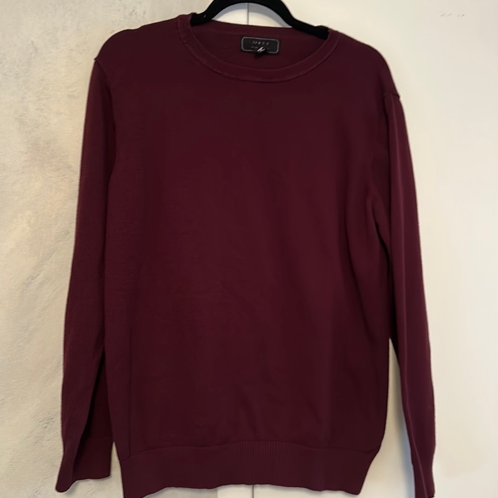 21 Men An American Brand Burgundy Crew neck Sweater (XL)